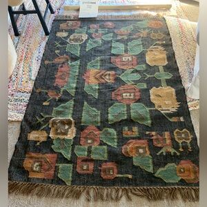 NEW Kilim Wool & Jute Rug by Grandin Road